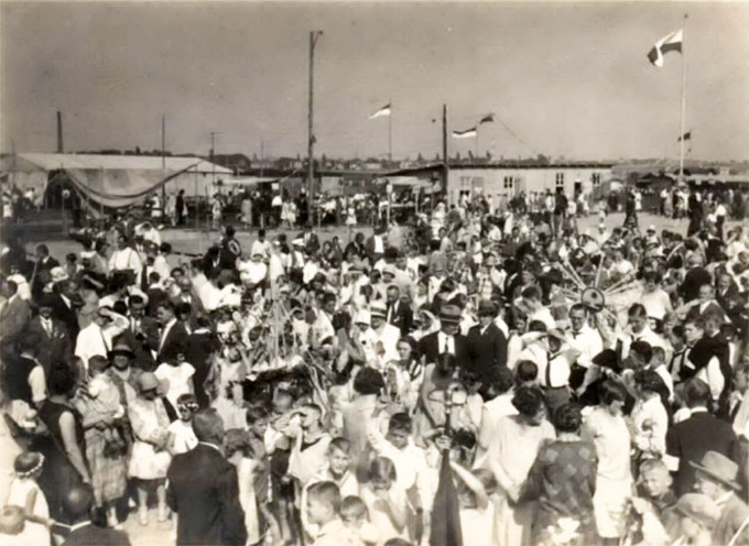 Auf der Vereinswiese 1930